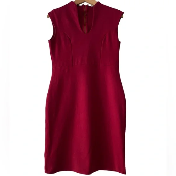 Rolla Coster Dresses | Rolla Coster, Dark Red Midi / Mini Pencil Skirt, Sleeveless Dress, Size: L | Color: Red | Size: L | Youfashionstory's Closet